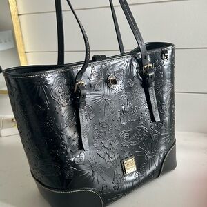 Dooney & Bourke X DISNEY Black Embossed Leather Tote